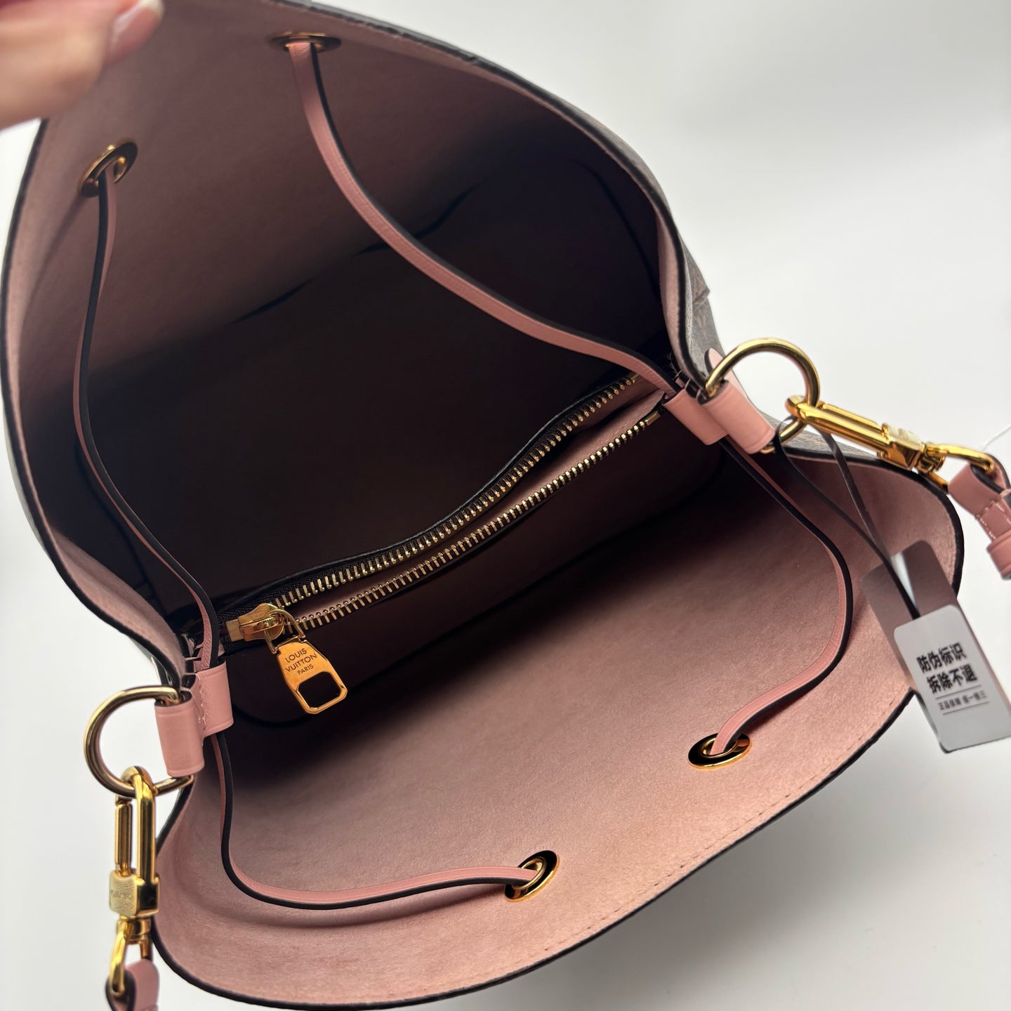 Louis Vuitton Pink Bucket & Drawstring Bag
