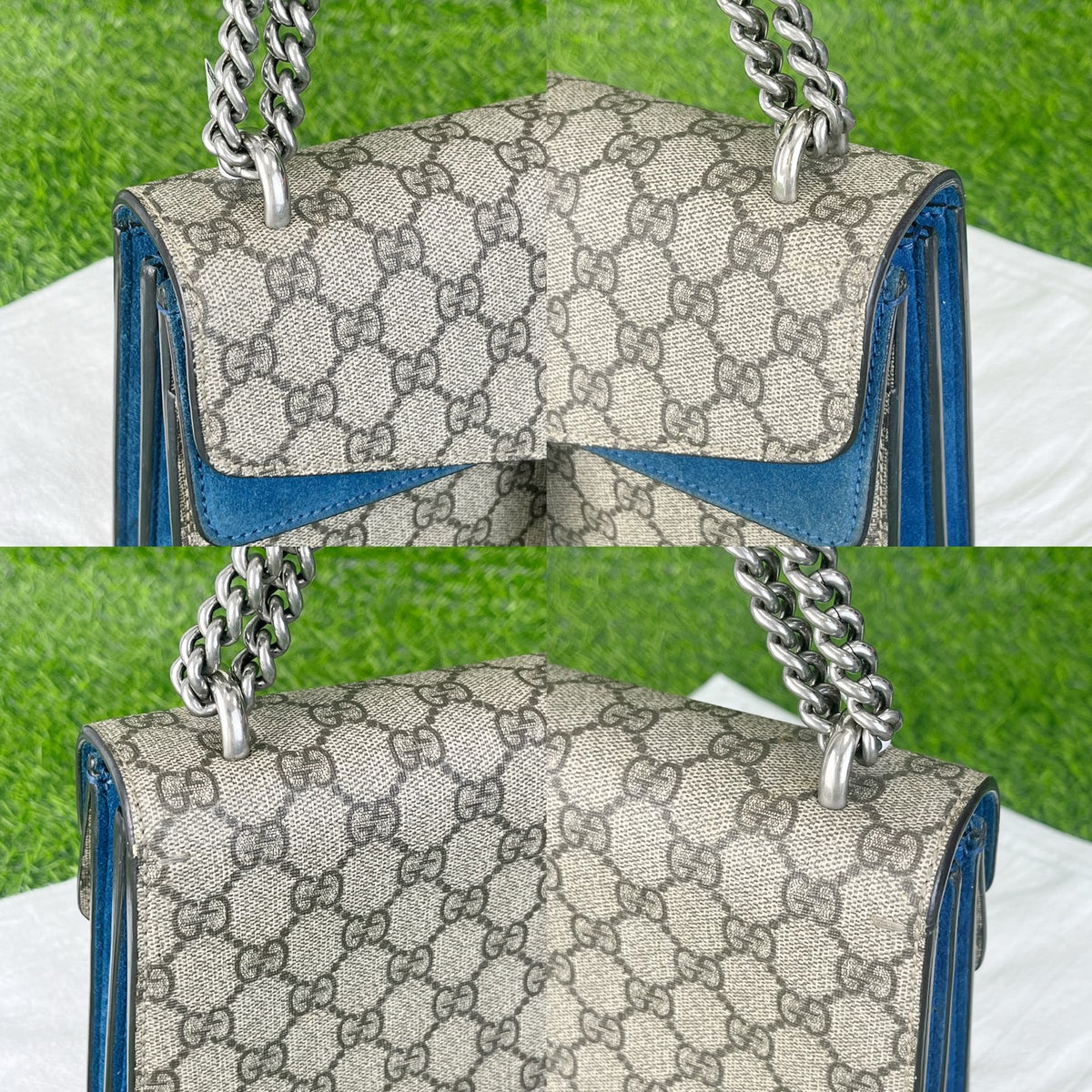 Gucci Dionysus Collection Alcantara Blue 28 cm (width) x 17 cm (height) x 9 cm (depth) 400249 KHNRN 9769