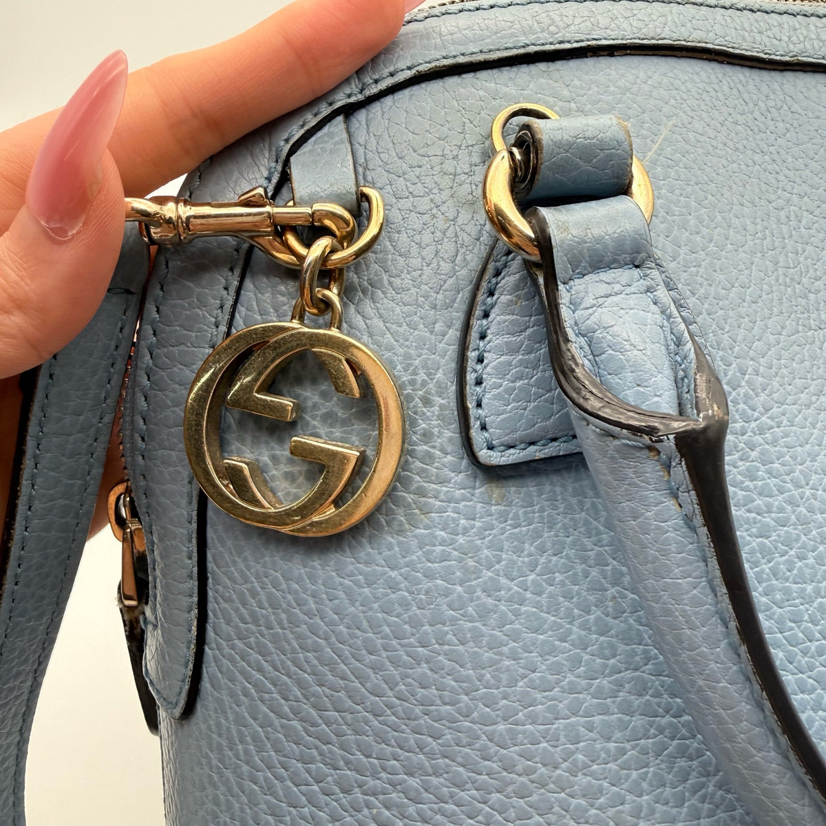 Gucci Blue Satchel