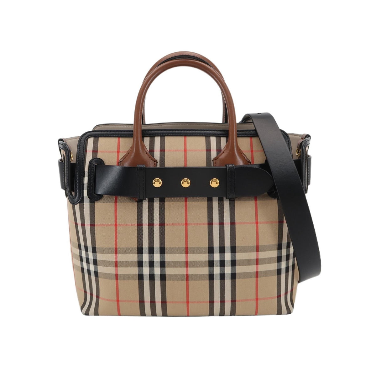 Burberry Canvas Crossbody Length: 26.5 cm, Height: 25 cm, Thickness: 14.5 cm 80159051