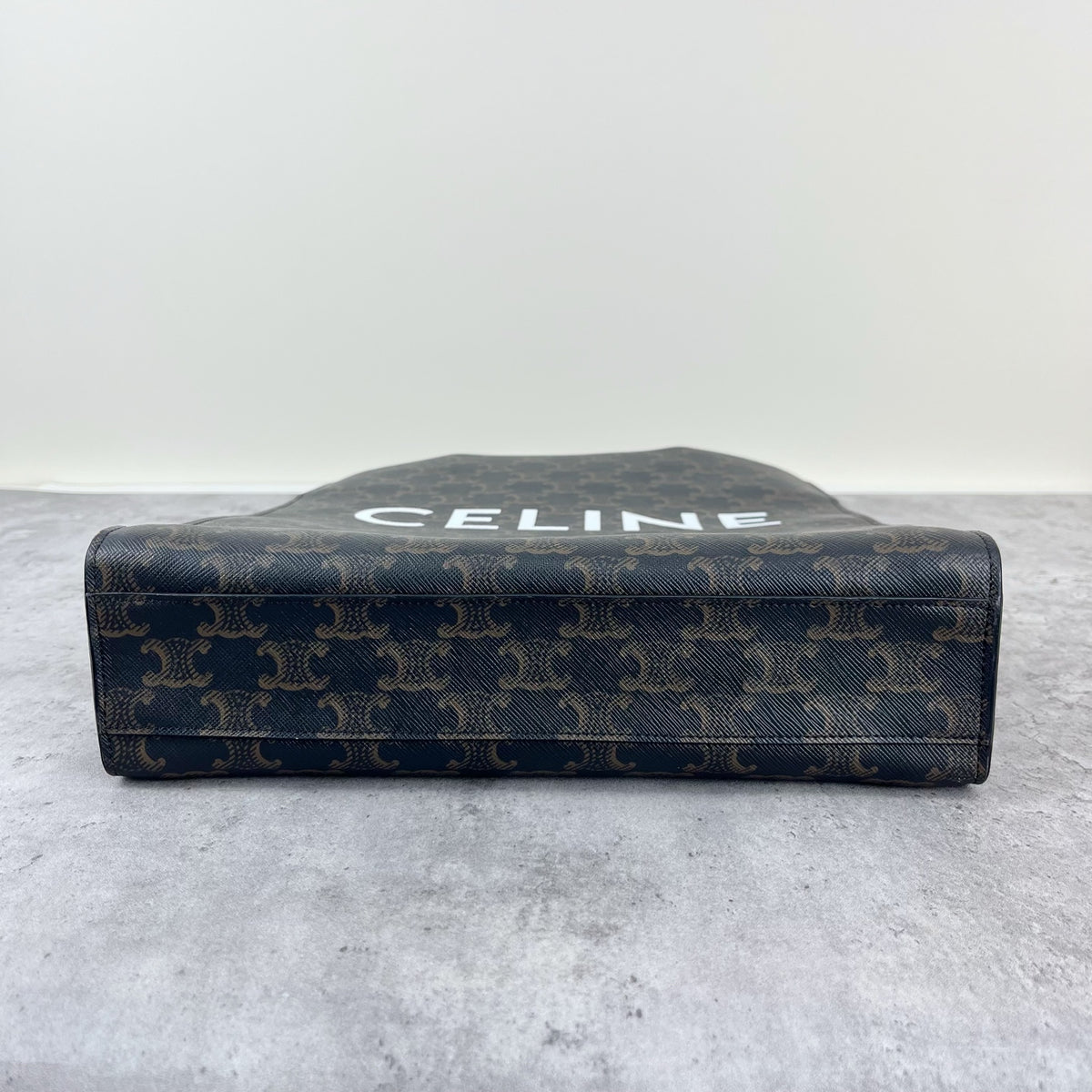 Celine CABAS Small Vertical Handbag with Logo Print Canvas 11 x 13 x 3 inches (28.5 x 33 x 8 centimeters) 191542BZK.04LU
