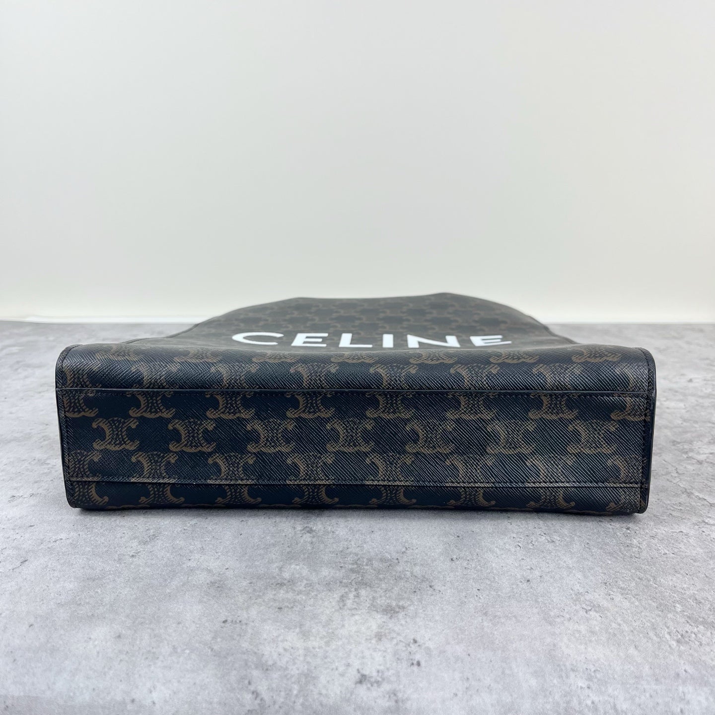 Celine CABAS Small Vertical Handbag with Logo Print Canvas 11 x 13 x 3 inches (28.5 x 33 x 8 centimeters) 191542BZK.04LU