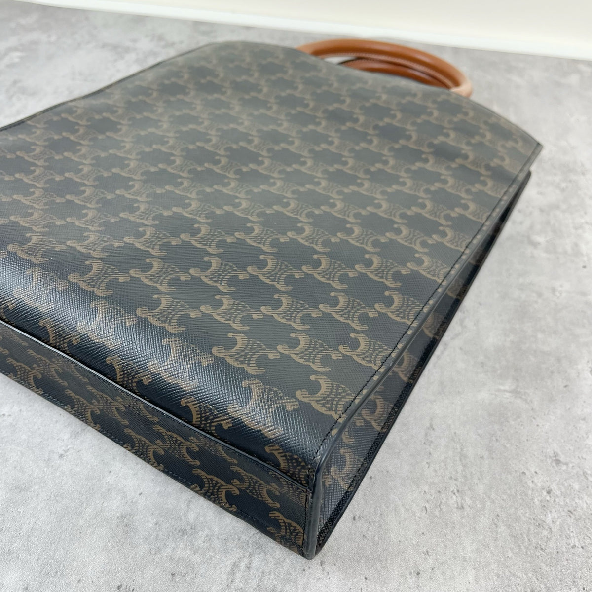 Celine CABAS Small Vertical Handbag with Logo Print Canvas 11 x 13 x 3 inches (28.5 x 33 x 8 centimeters) 191542BZK.04LU