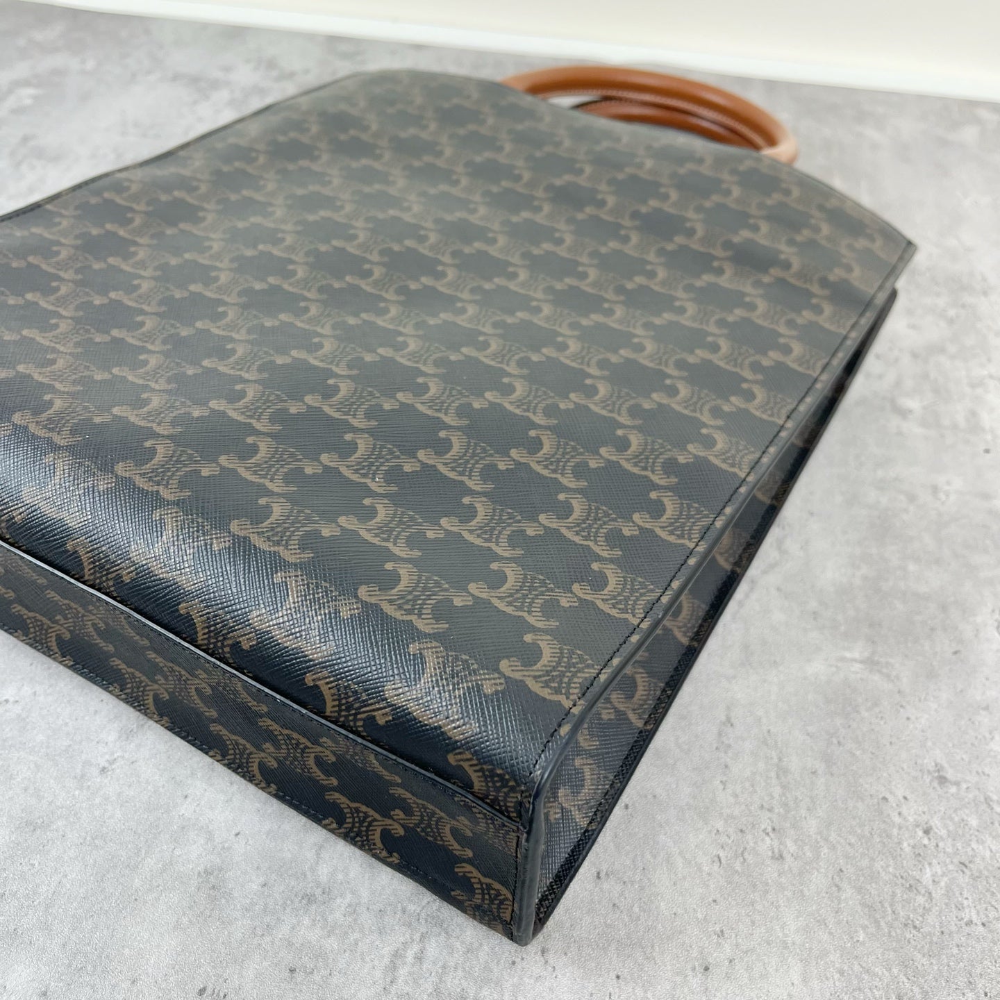 Celine CABAS Small Vertical Handbag with Logo Print Canvas 11 x 13 x 3 inches (28.5 x 33 x 8 centimeters) 191542BZK.04LU