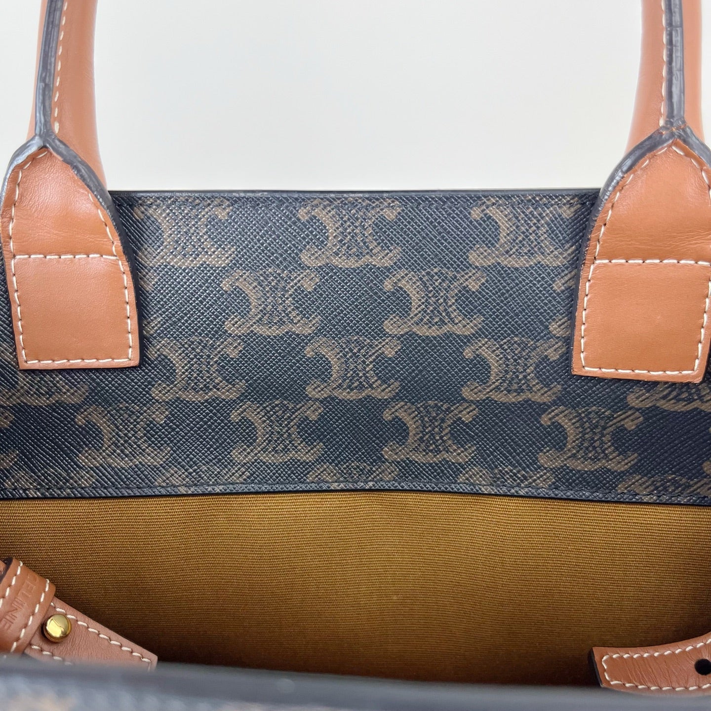 Celine CABAS Small Vertical Handbag with Logo Print Canvas 11 x 13 x 3 inches (28.5 x 33 x 8 centimeters) 191542BZK.04LU