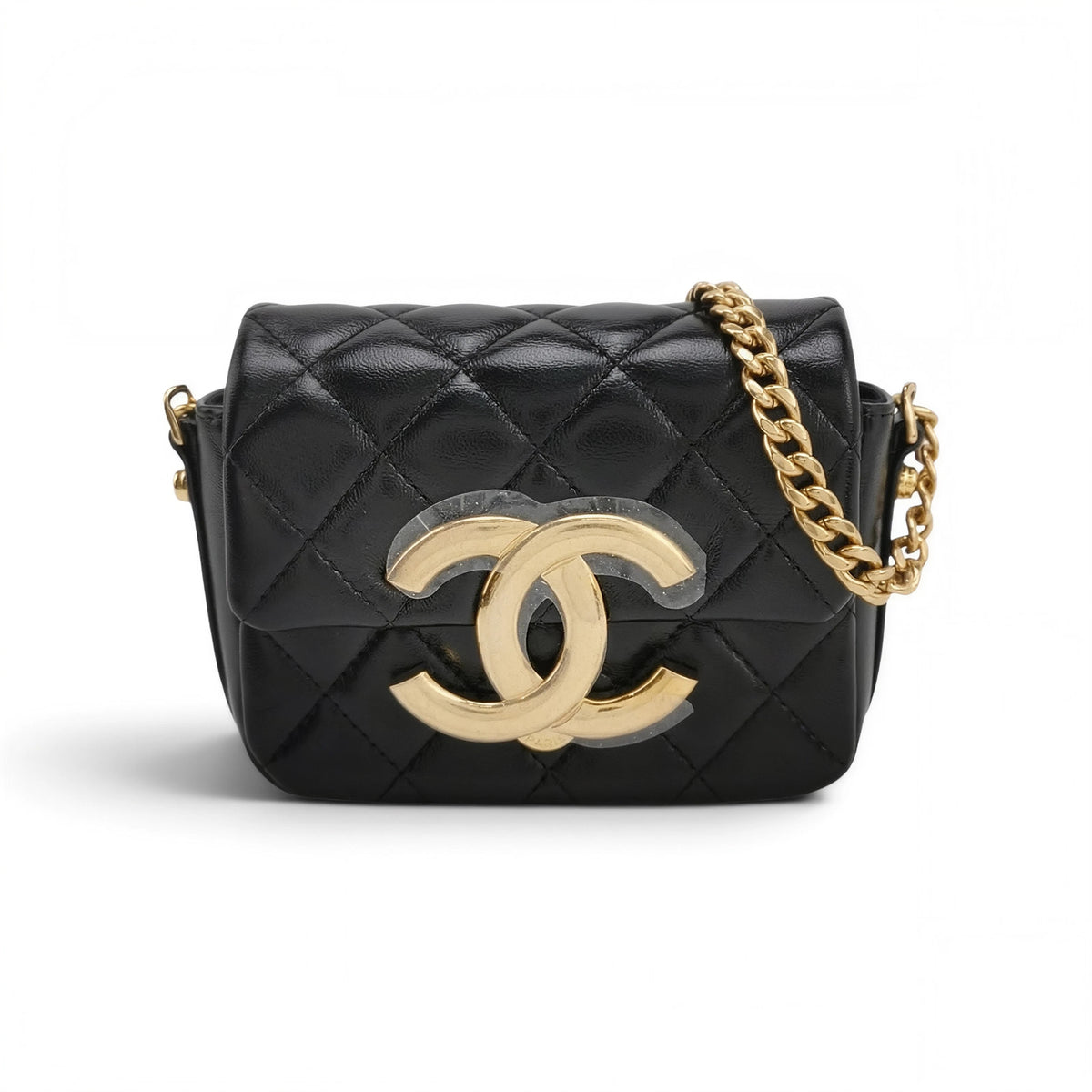 Mini Flap Bag with Large CC Logo