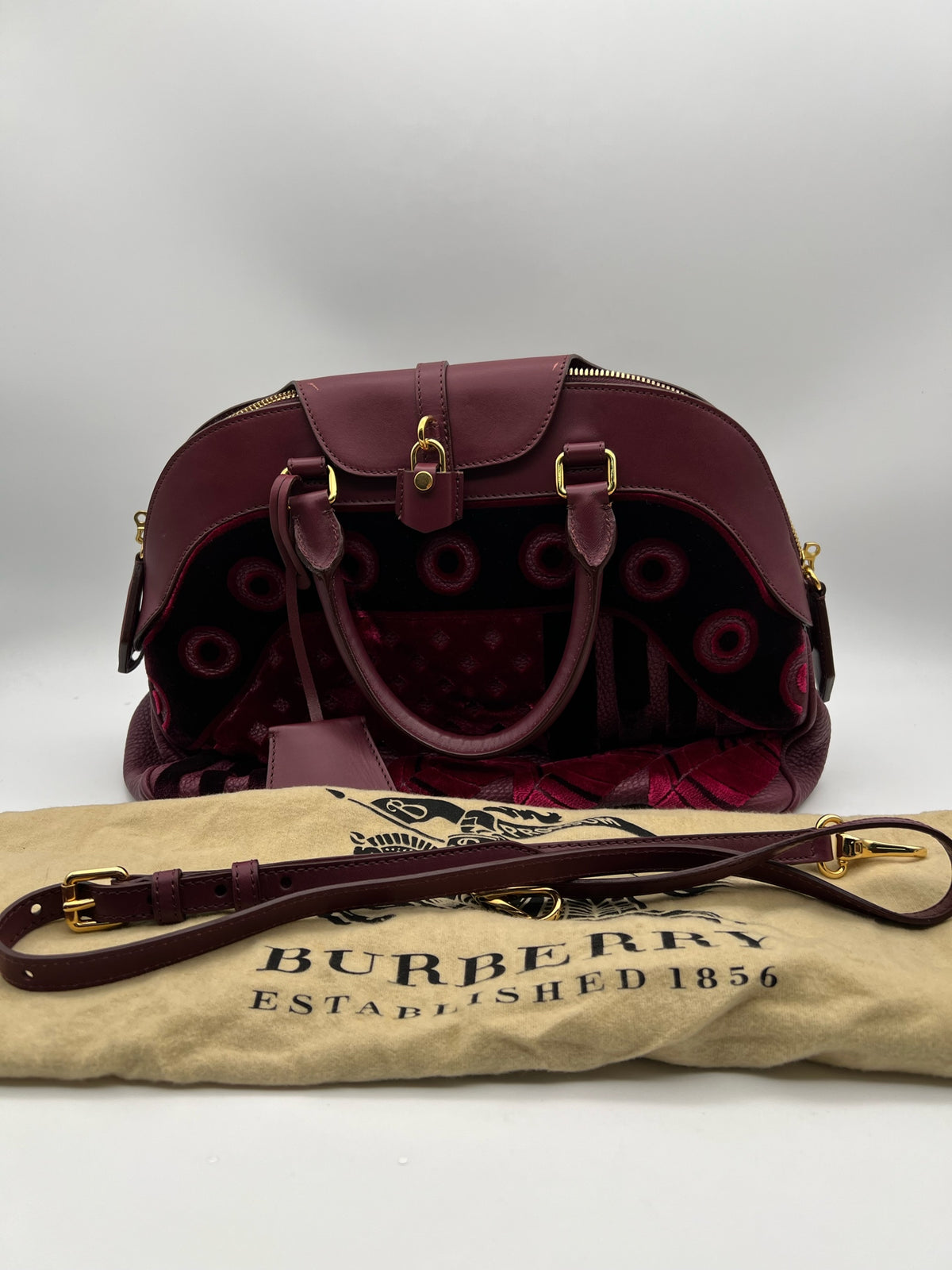 Burberry Red Satchel
