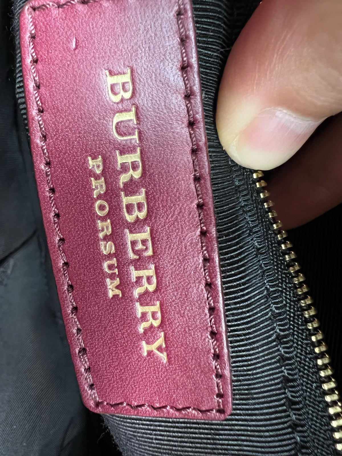 Burberry Red Satchel