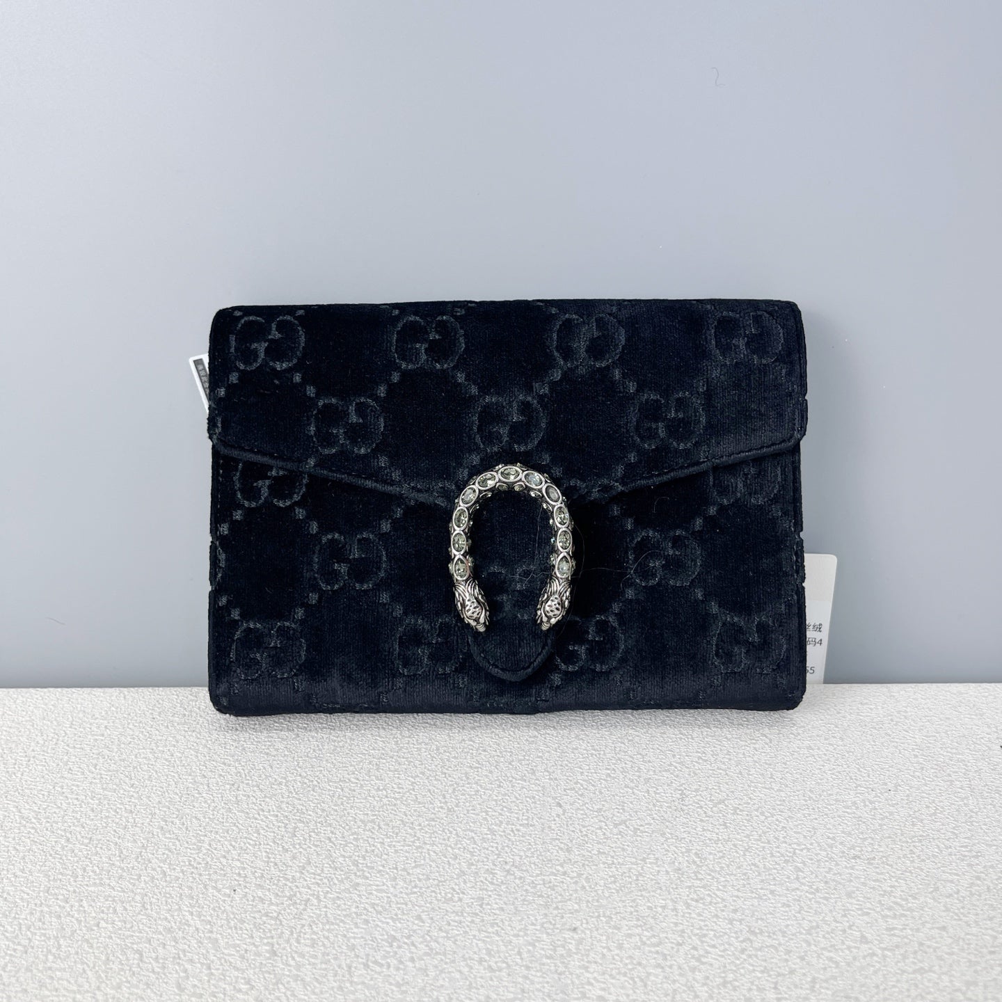 Gucci Velvet Black Length 20 x width 3.5 x height 13 cm 401231-9JTPN-8176