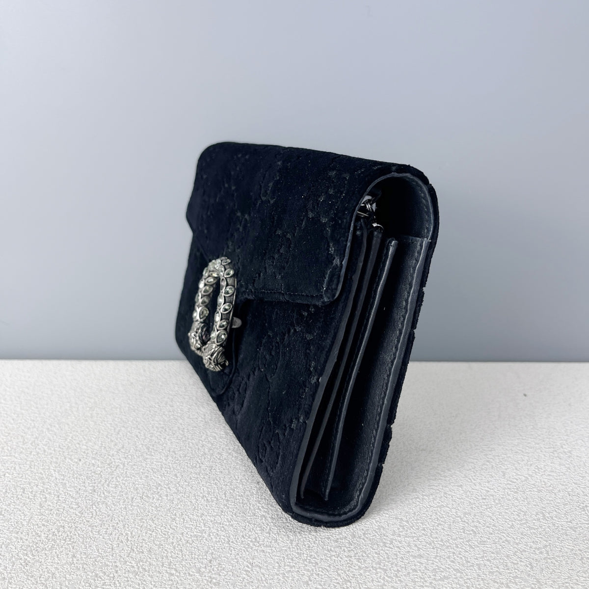 Gucci Velvet Black Length 20 x width 3.5 x height 13 cm 401231-9JTPN-8176