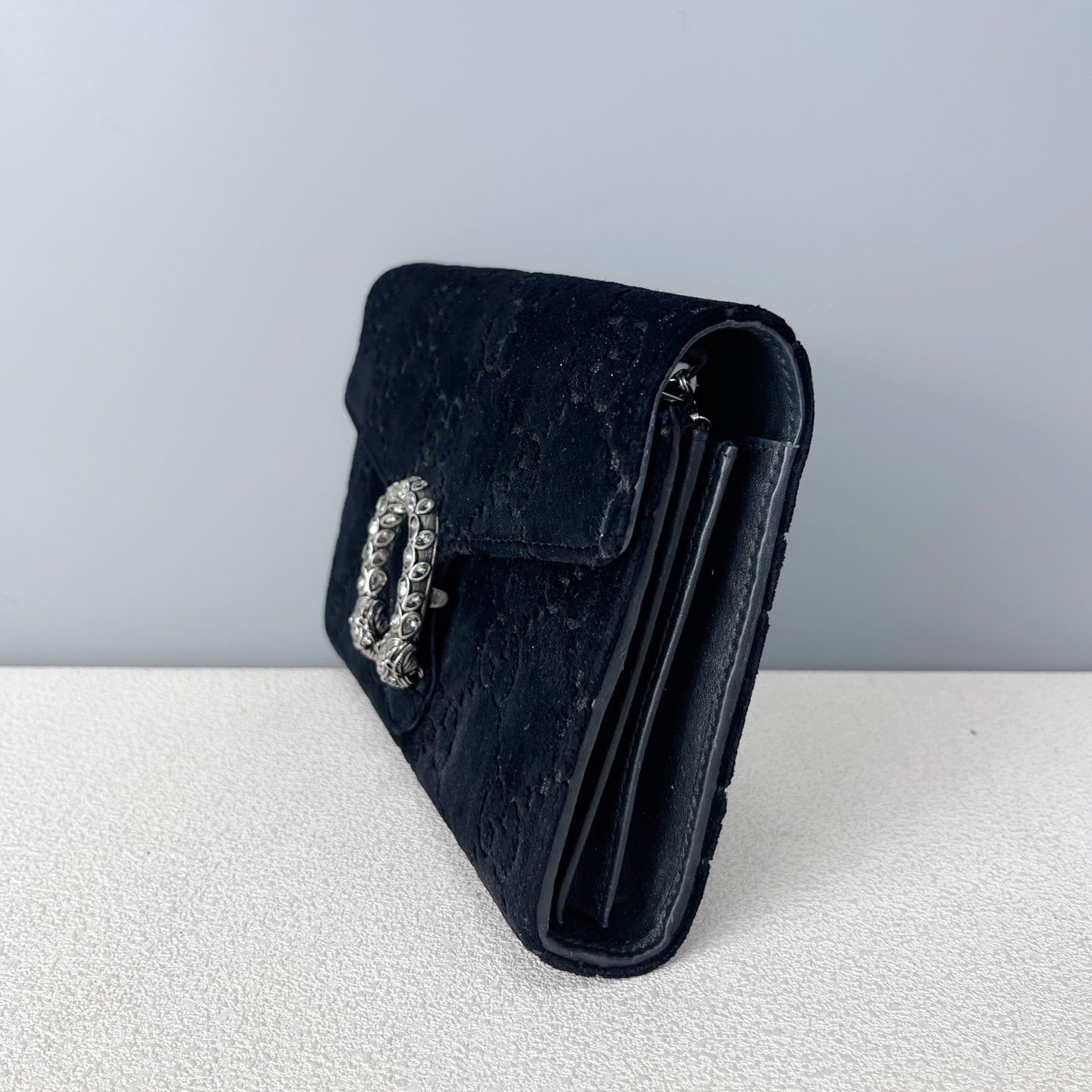Gucci Velvet Black Length 20 x width 3.5 x height 13 cm 401231-9JTPN-8176