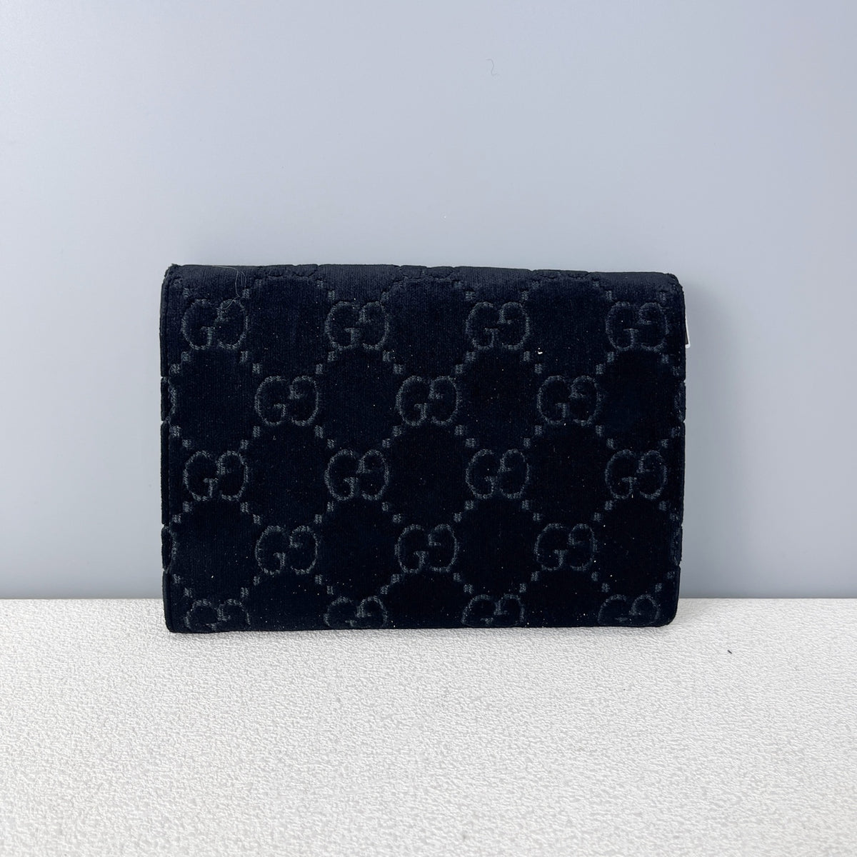 Gucci Velvet Black Length 20 x width 3.5 x height 13 cm 401231-9JTPN-8176