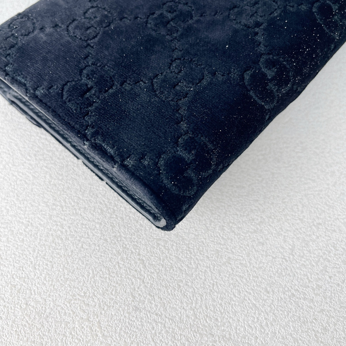 Gucci Velvet Black Length 20 x width 3.5 x height 13 cm 401231-9JTPN-8176