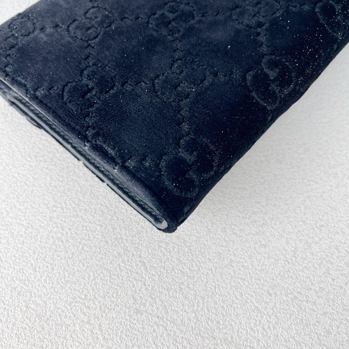 Gucci Velvet Black Length 20 x width 3.5 x height 13 cm 401231-9JTPN-8176