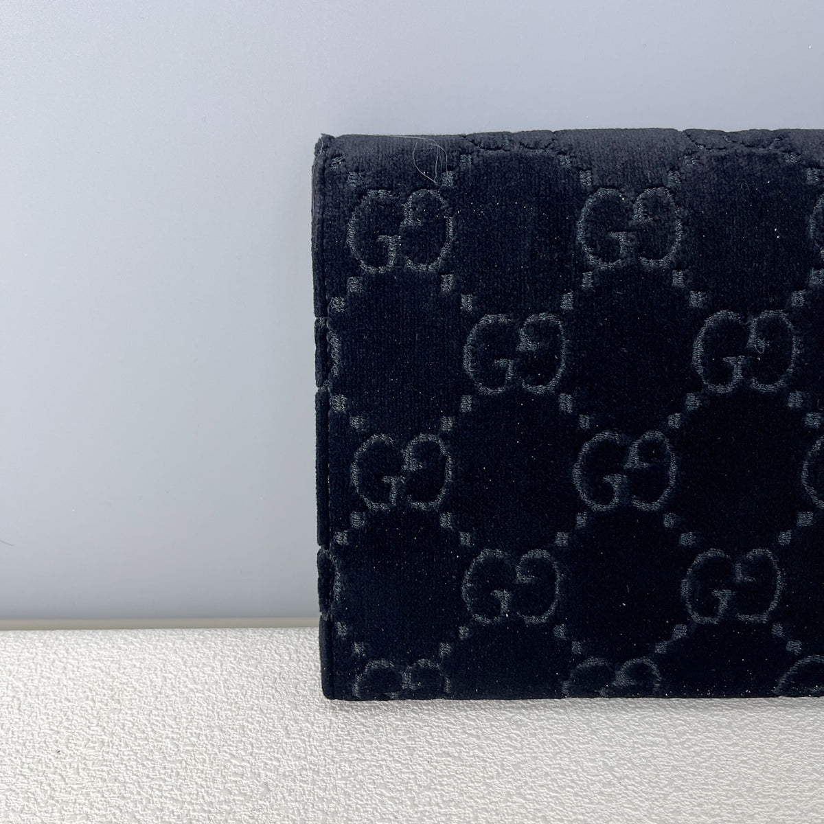 Gucci Velvet Black Length 20 x width 3.5 x height 13 cm 401231-9JTPN-8176
