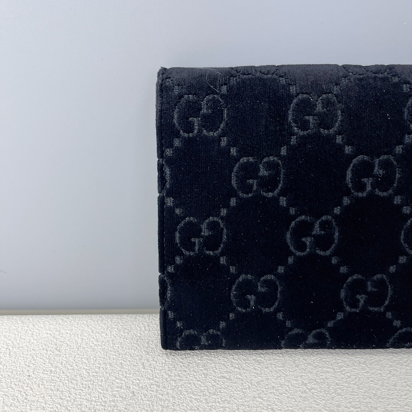 Gucci Velvet Black Length 20 x width 3.5 x height 13 cm 401231-9JTPN-8176
