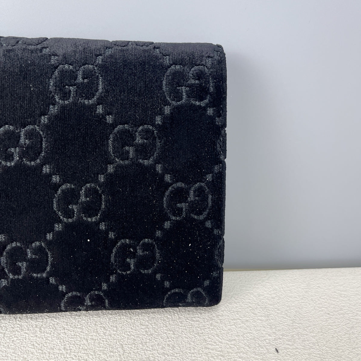 Gucci Velvet Black Length 20 x width 3.5 x height 13 cm 401231-9JTPN-8176