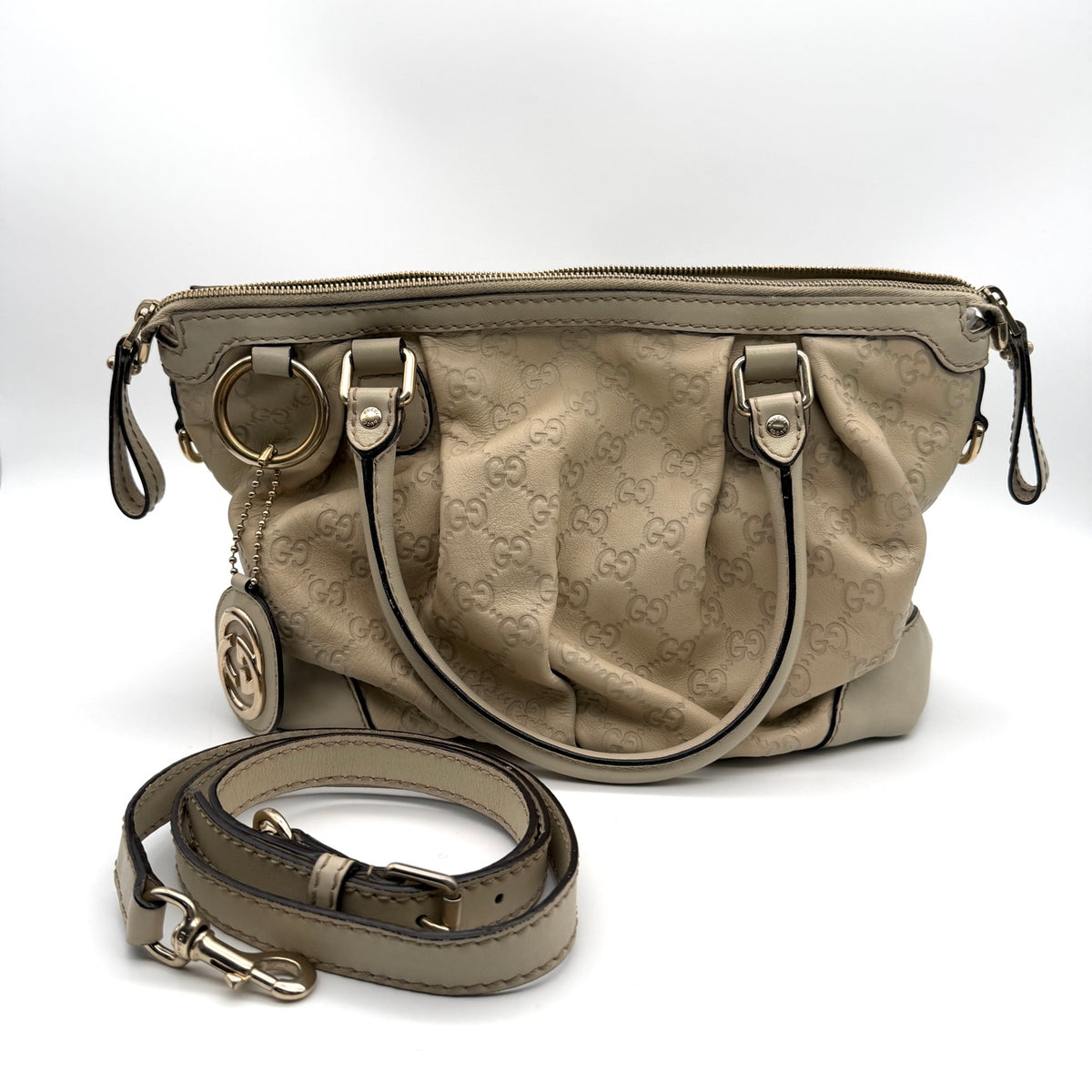 Gucci White Satchel