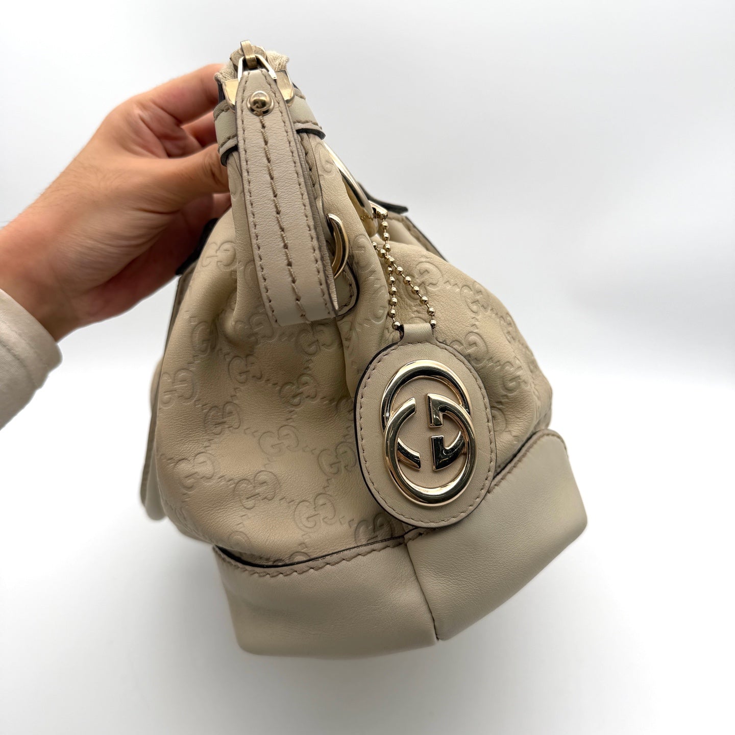 Gucci White Satchel