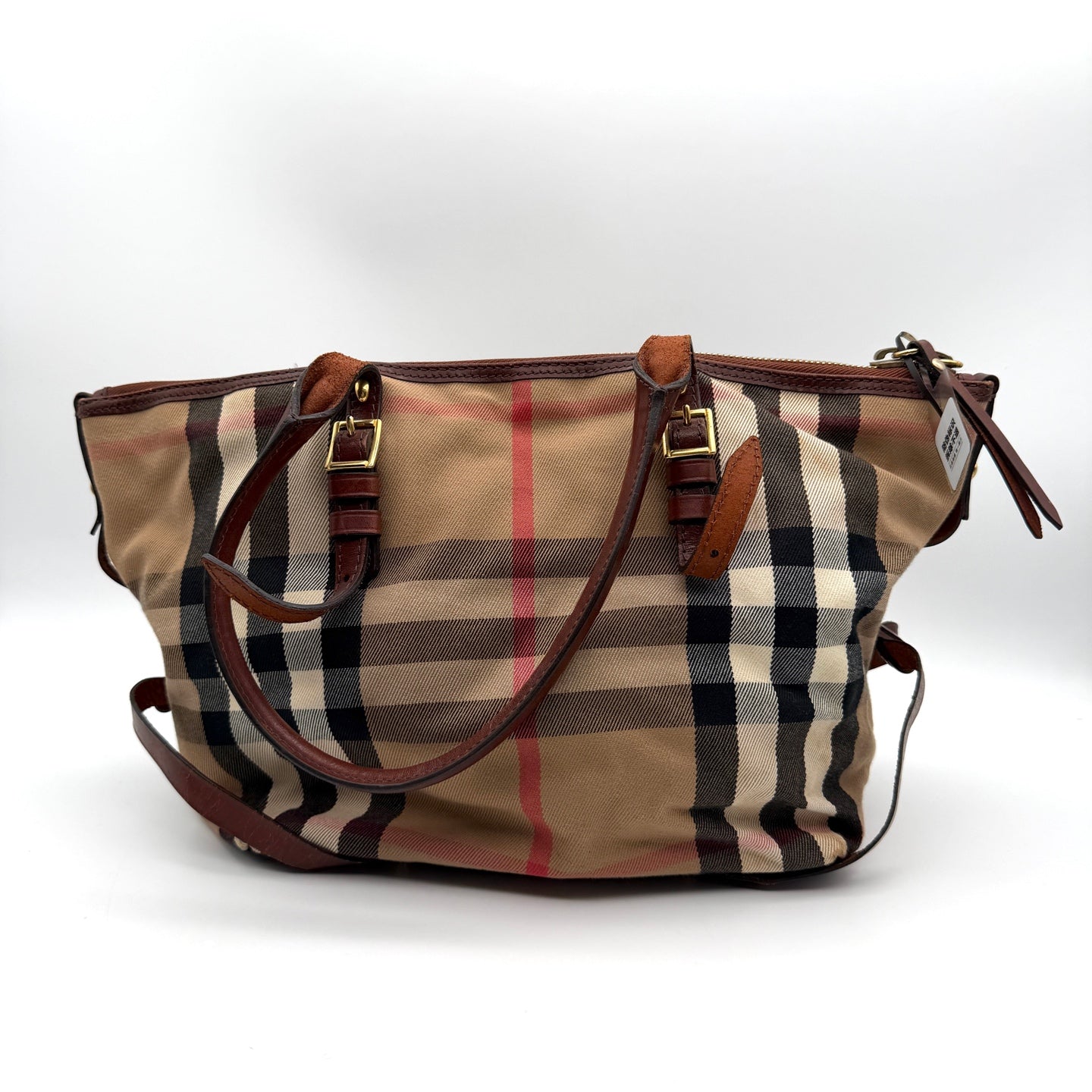 Burberry Canvas Brown Satchel