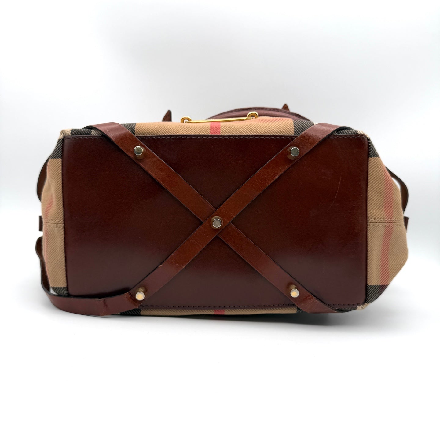 Burberry Canvas Brown Satchel