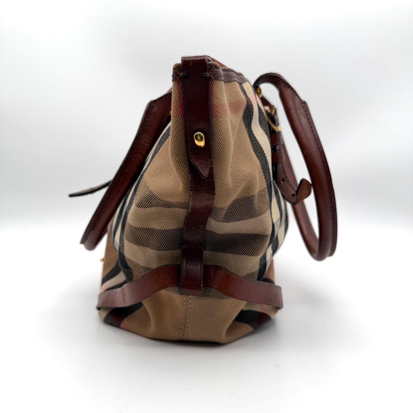 Burberry Canvas Brown Satchel