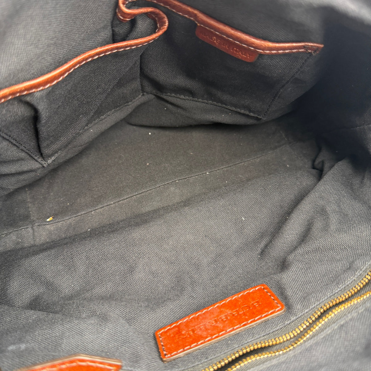 Burberry Canvas Brown Satchel