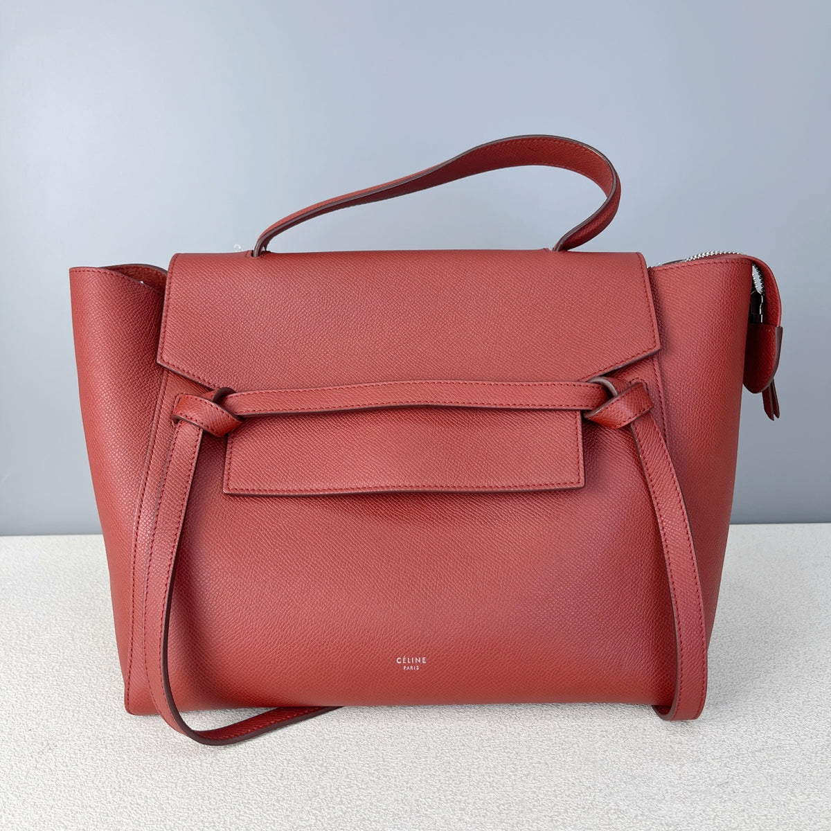 Celine Compact BELT Red Length 23.5 x Width 13 x Height 20 cm 189153ZVA.27RI