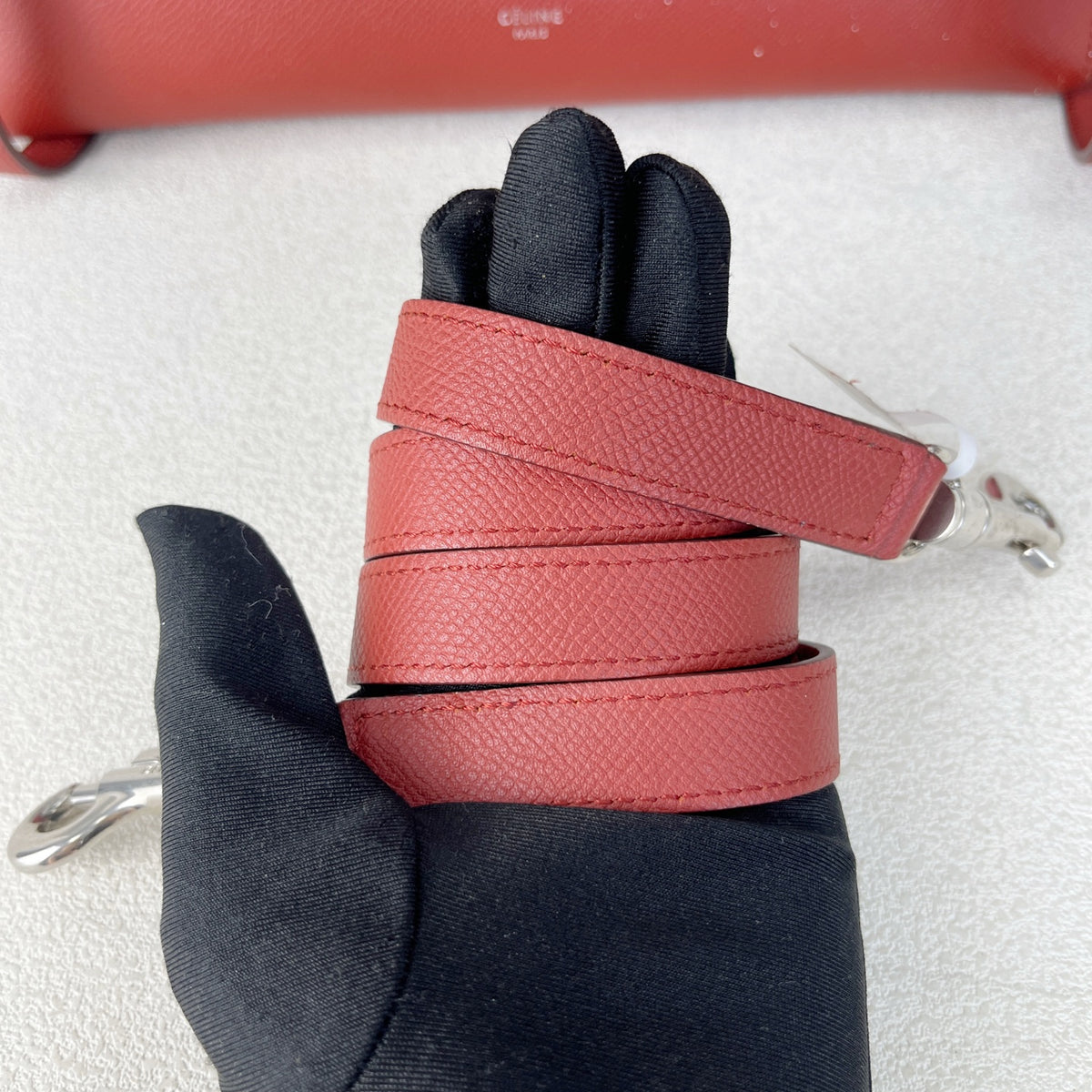 Celine Compact BELT Red Length 23.5 x Width 13 x Height 20 cm 189153ZVA.27RI
