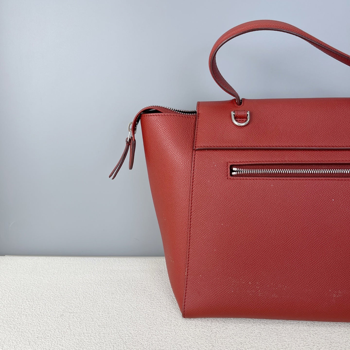 Celine Compact BELT Red Length 23.5 x Width 13 x Height 20 cm 189153ZVA.27RI