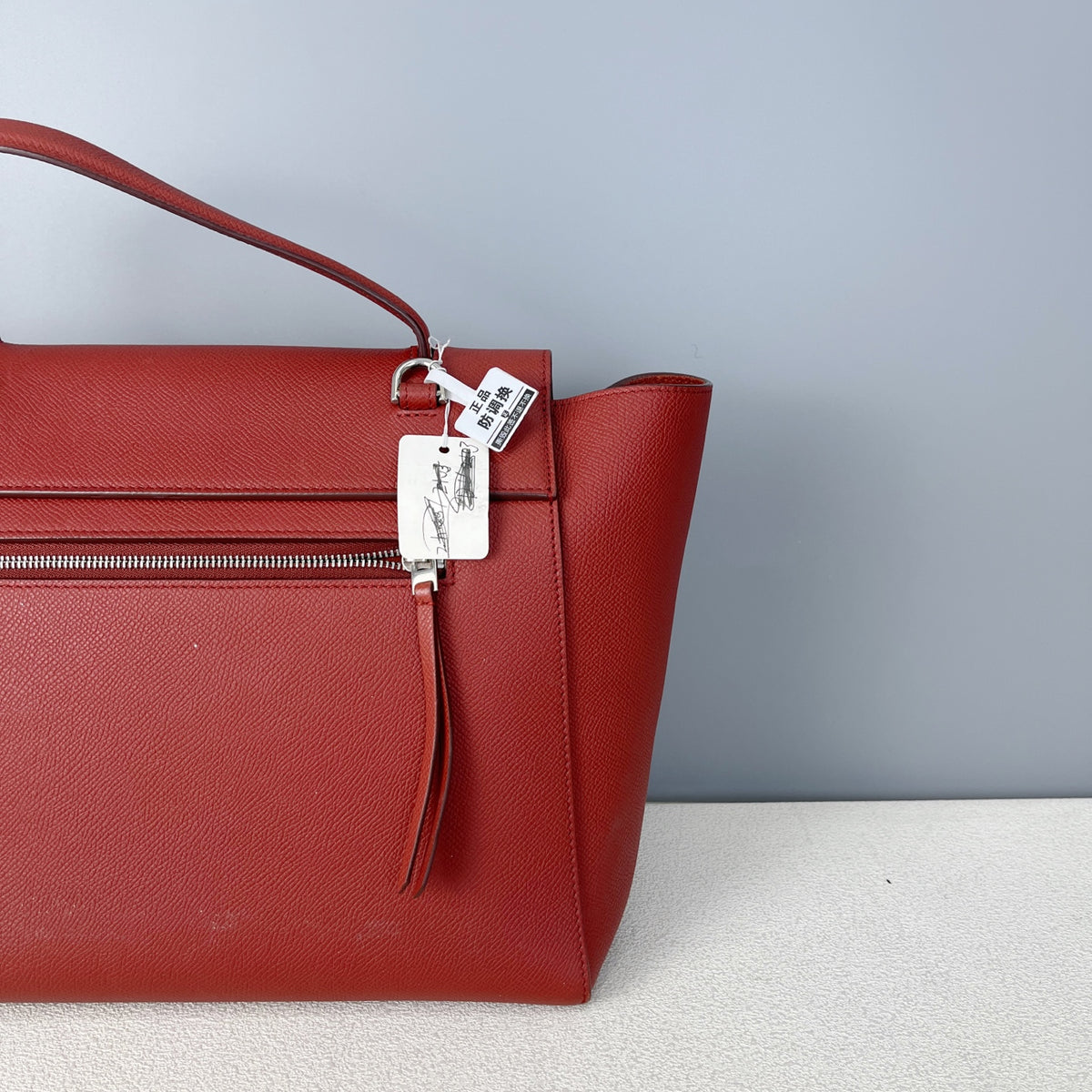 Celine Compact BELT Red Length 23.5 x Width 13 x Height 20 cm 189153ZVA.27RI