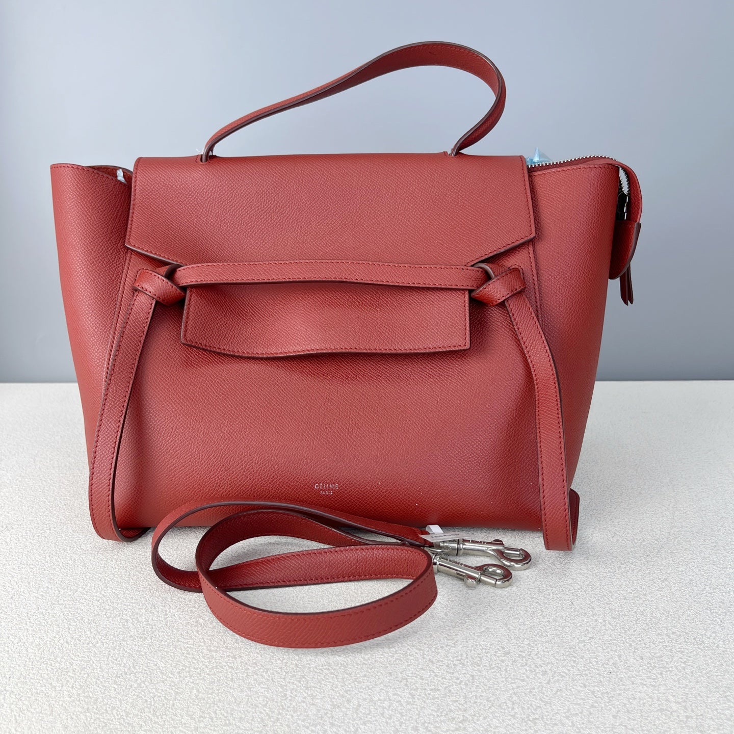 Celine Compact BELT Red Length 23.5 x Width 13 x Height 20 cm 189153ZVA.27RI