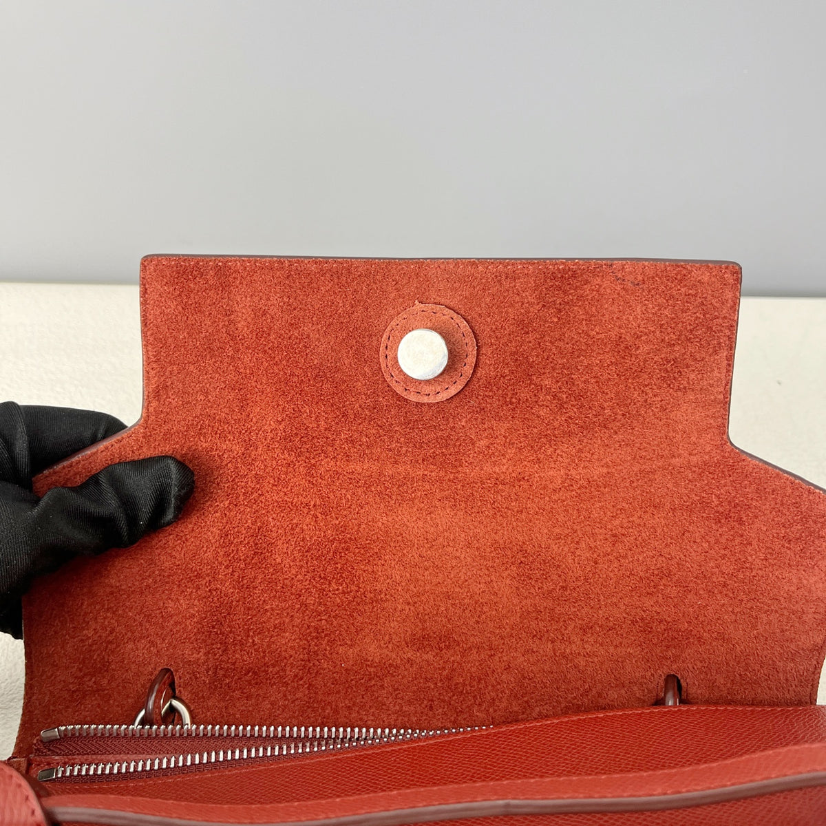 Celine Compact BELT Red Length 23.5 x Width 13 x Height 20 cm 189153ZVA.27RI