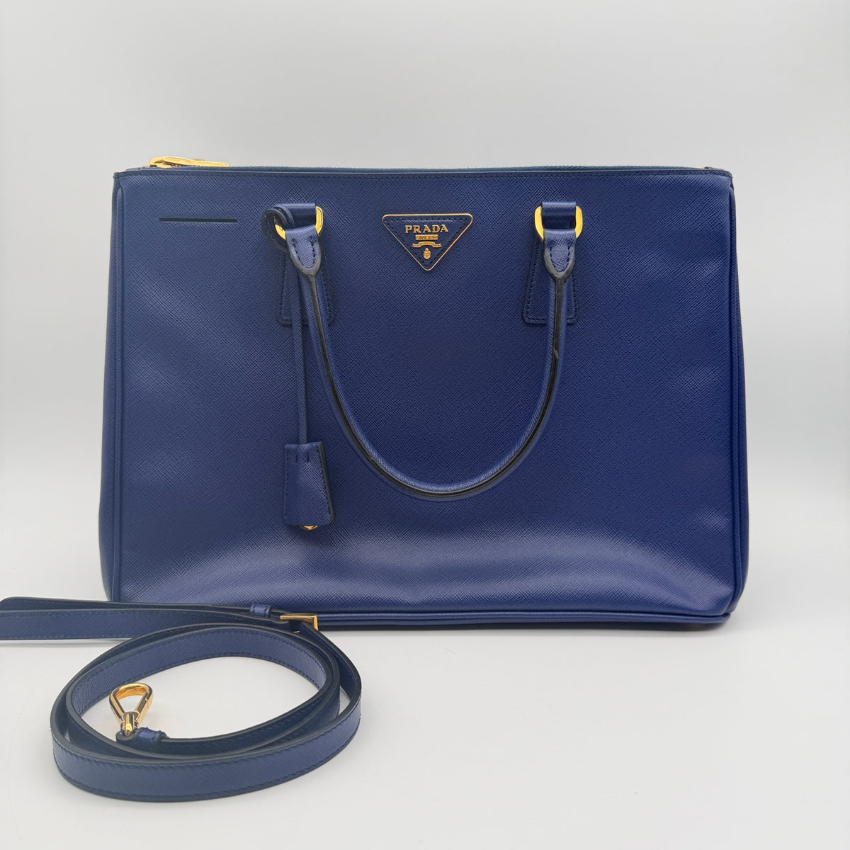 Prada Leather Blue Satchel