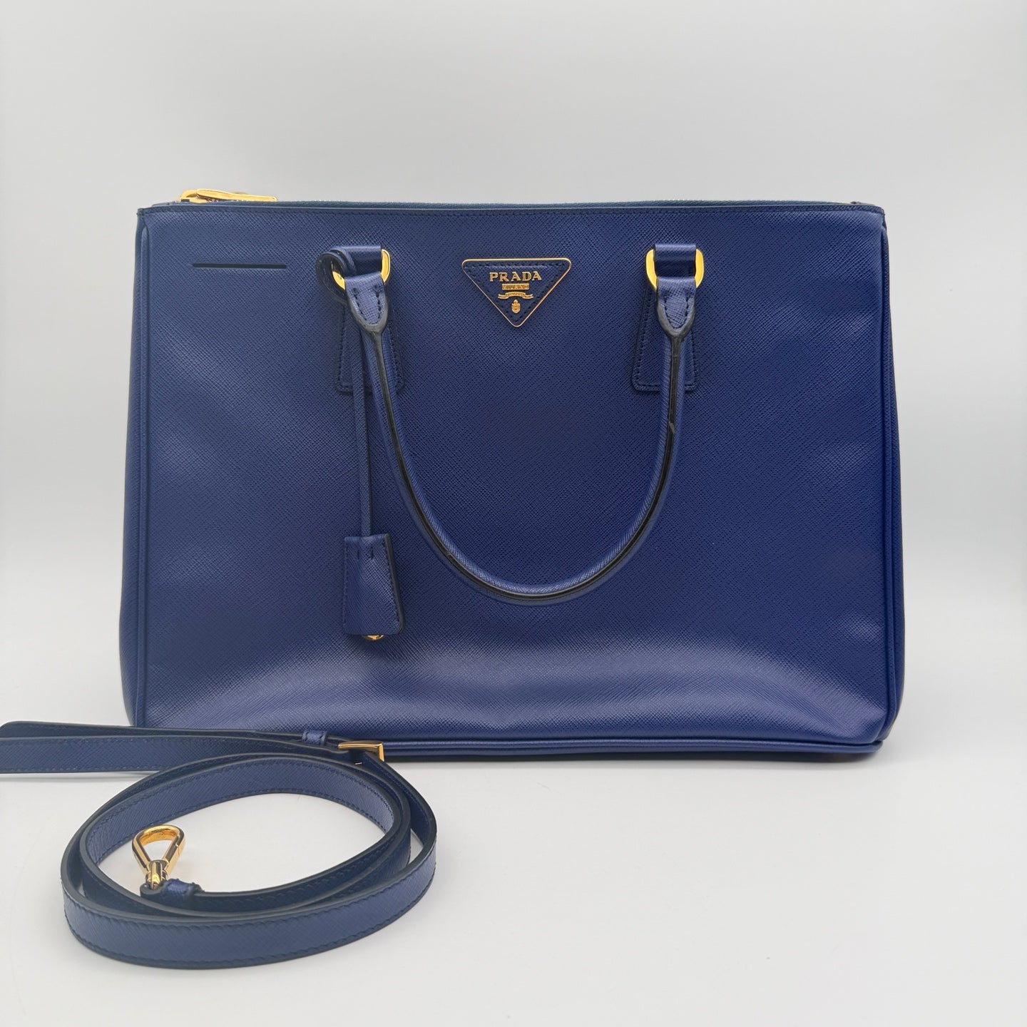 Prada Leather Blue Satchel