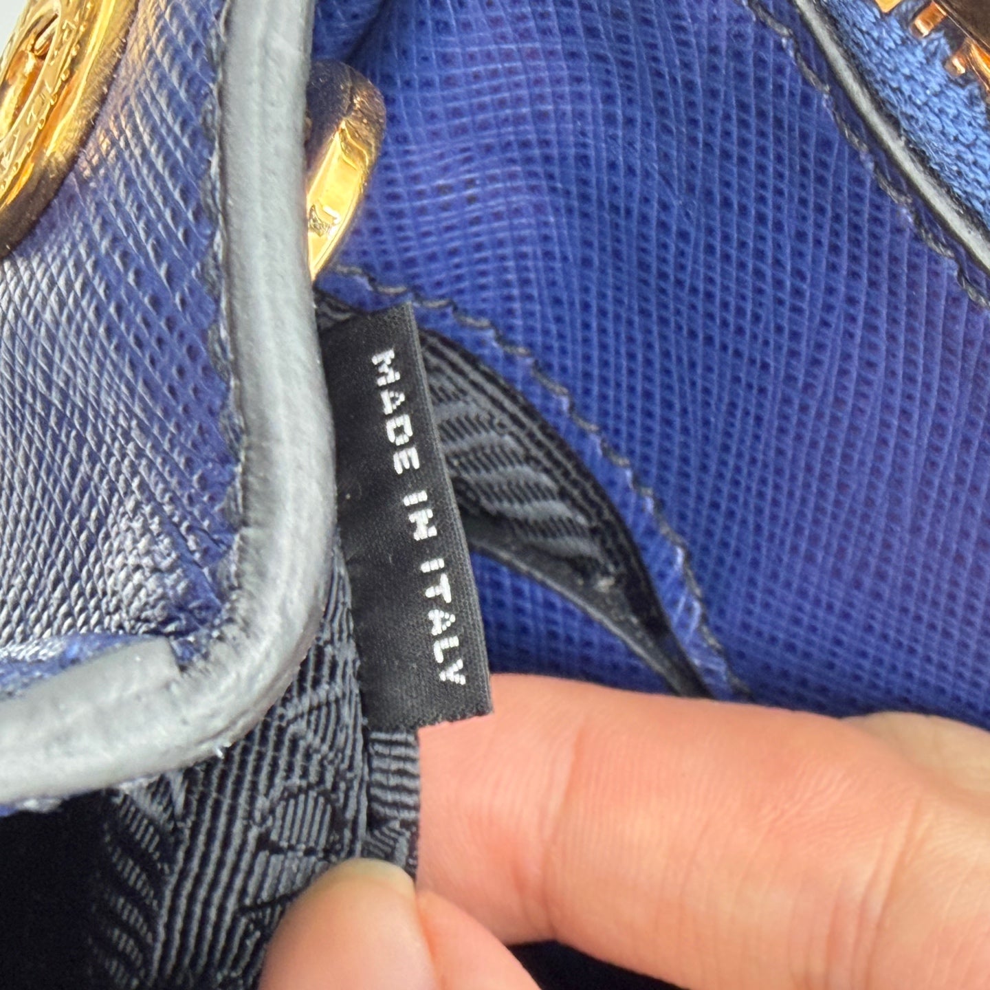 Prada Leather Blue Satchel