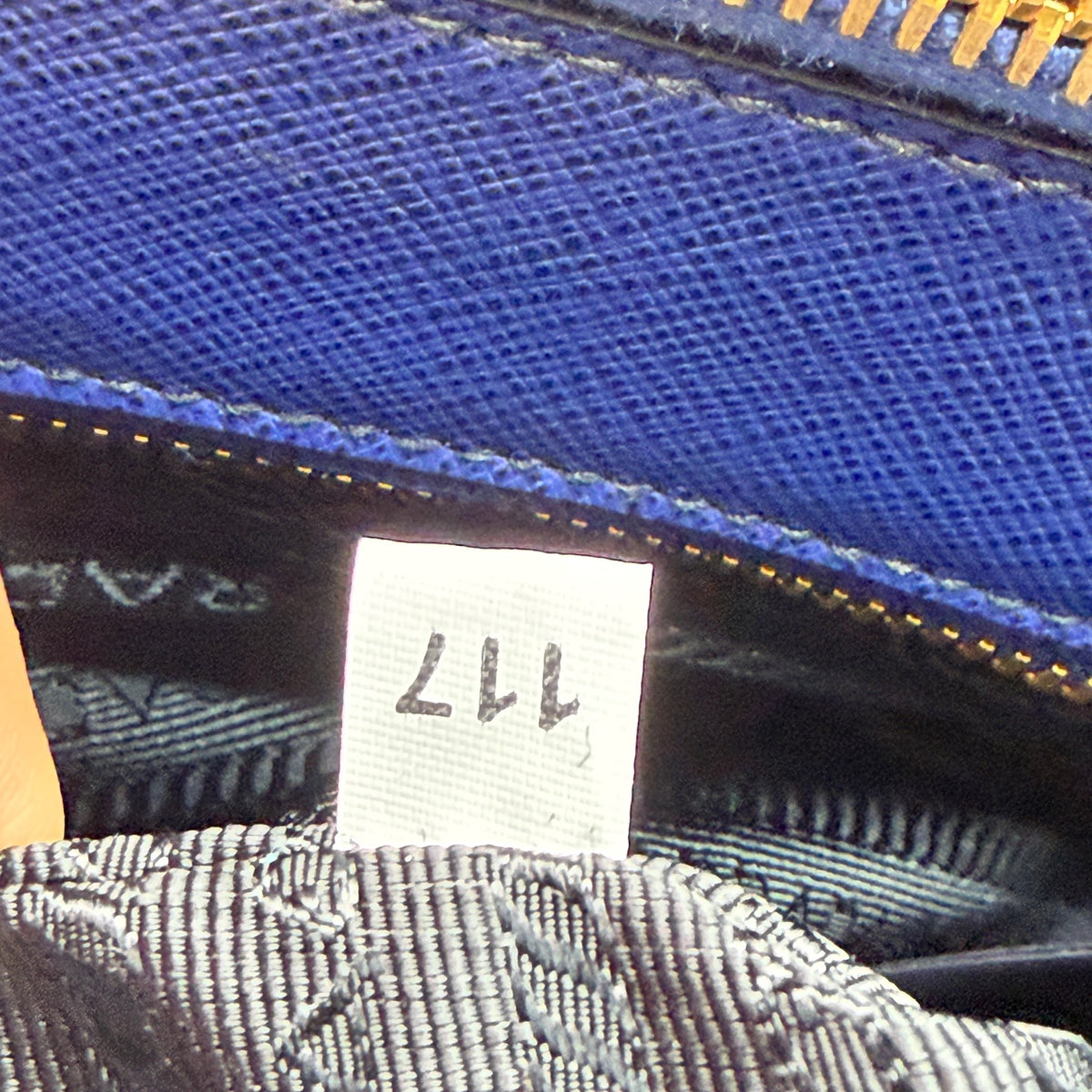 Prada Leather Blue Satchel