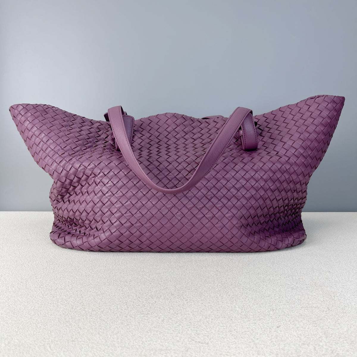 Bottega Veneta Leather Purple Tote 608810V1OW15311
