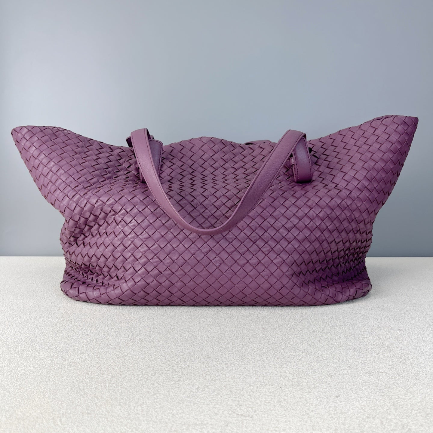 Bottega Veneta Leather Purple Tote 608810V1OW15311
