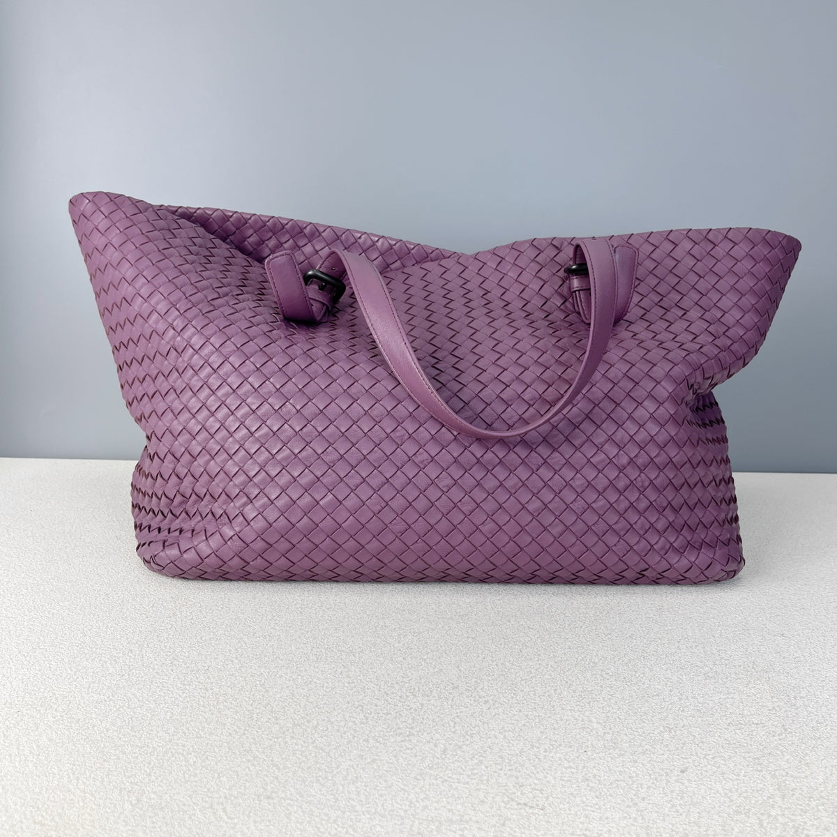 Bottega Veneta Leather Purple Tote 608810V1OW15311