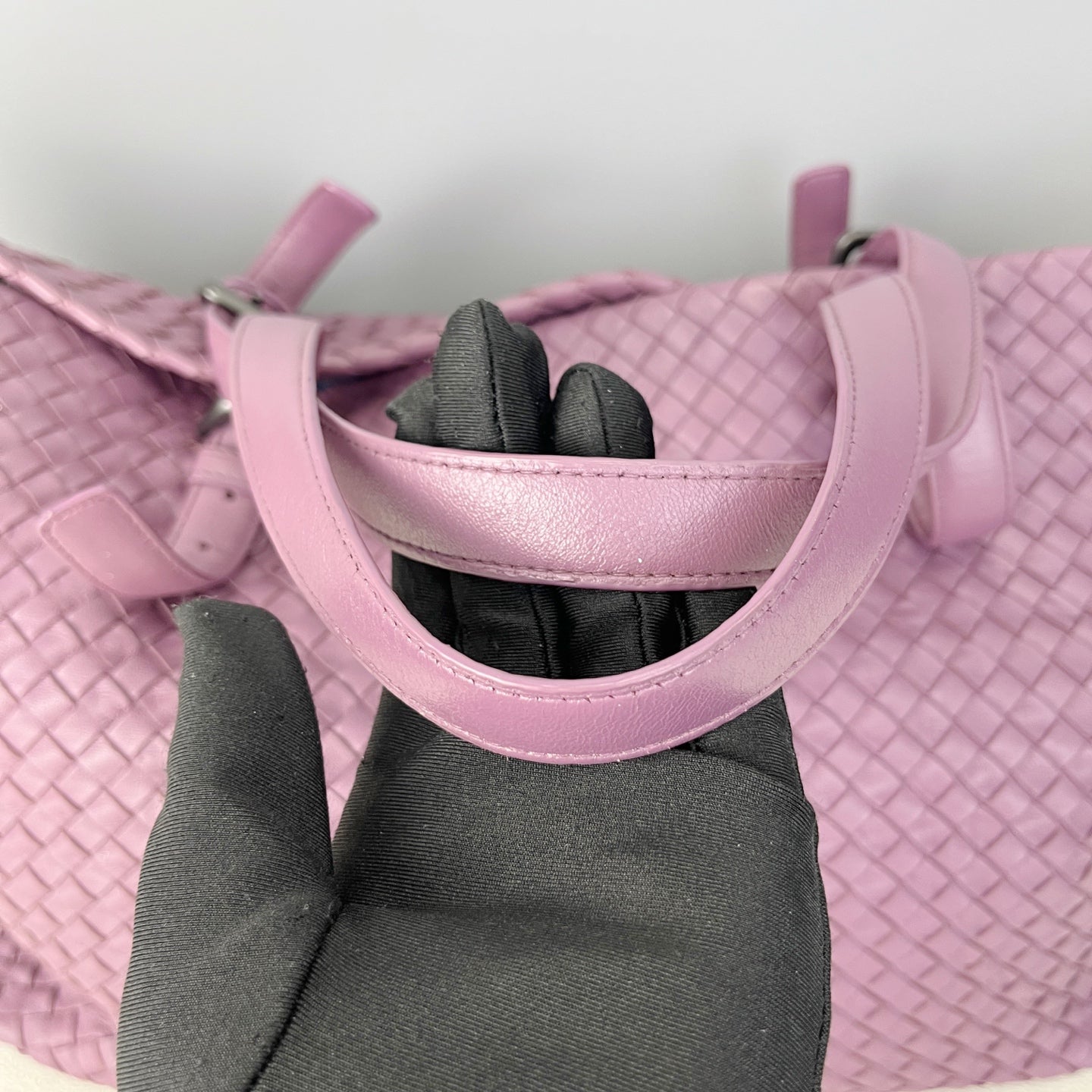 Bottega Veneta Leather Purple Tote 608810V1OW15311