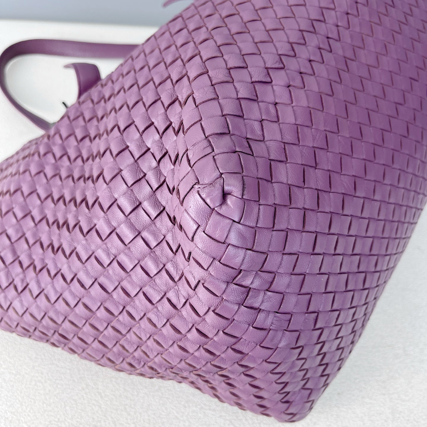 Bottega Veneta Leather Purple Tote 608810V1OW15311