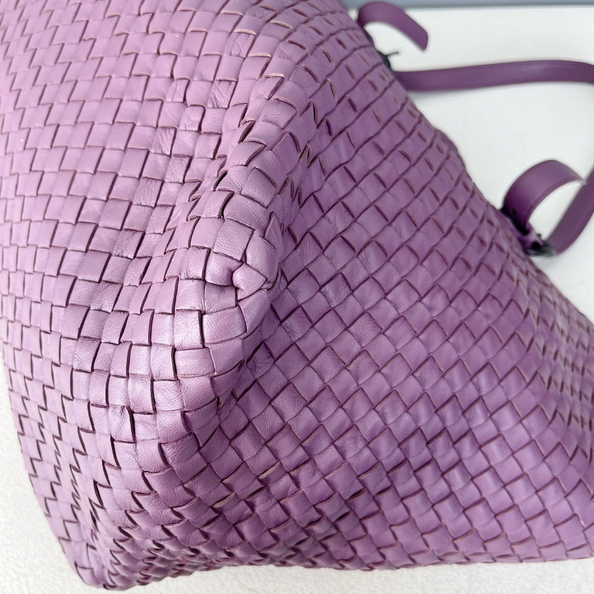 Bottega Veneta Leather Purple Tote 608810V1OW15311