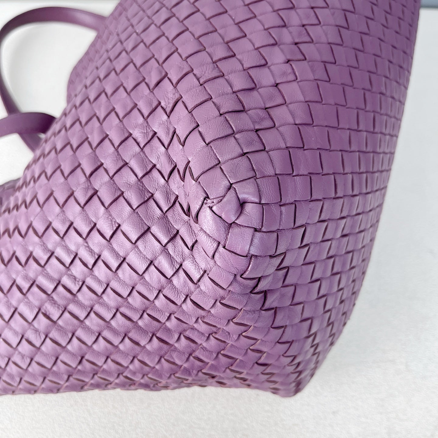 Bottega Veneta Leather Purple Tote 608810V1OW15311