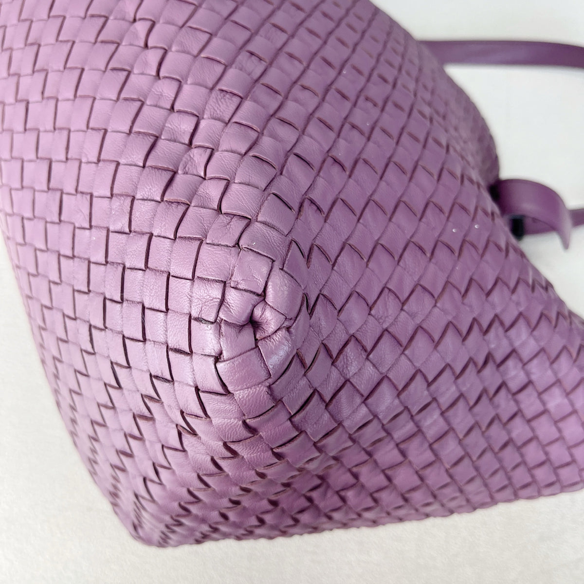 Bottega Veneta Leather Purple Tote 608810V1OW15311