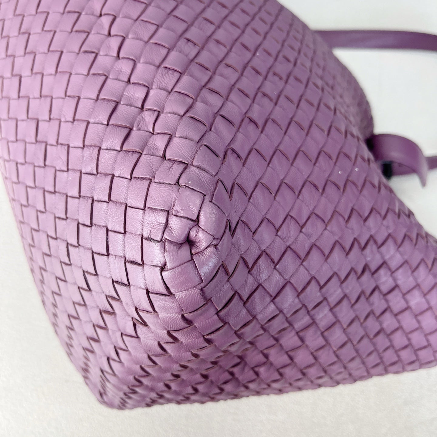 Bottega Veneta Leather Purple Tote 608810V1OW15311