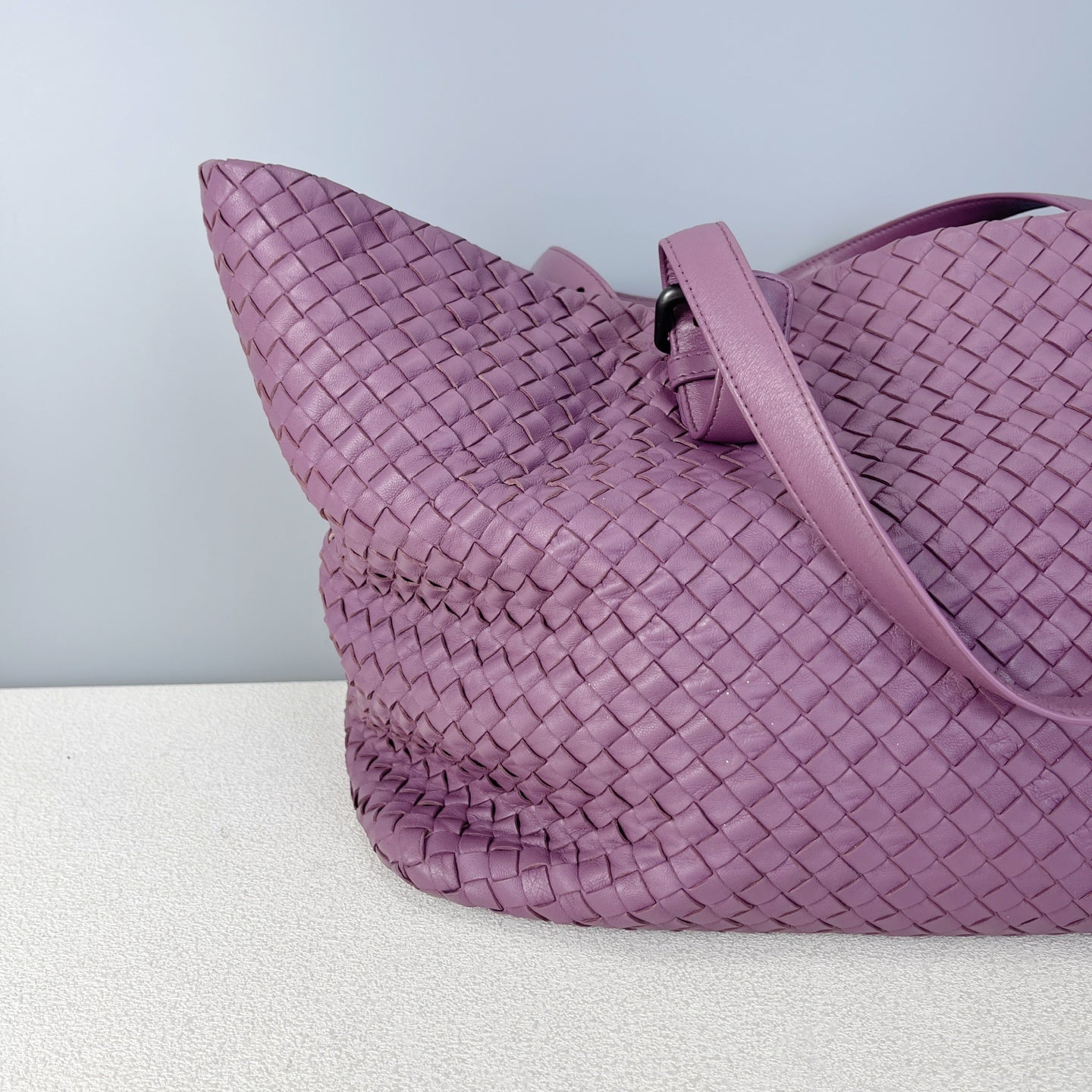 Bottega Veneta Leather Purple Tote 608810V1OW15311