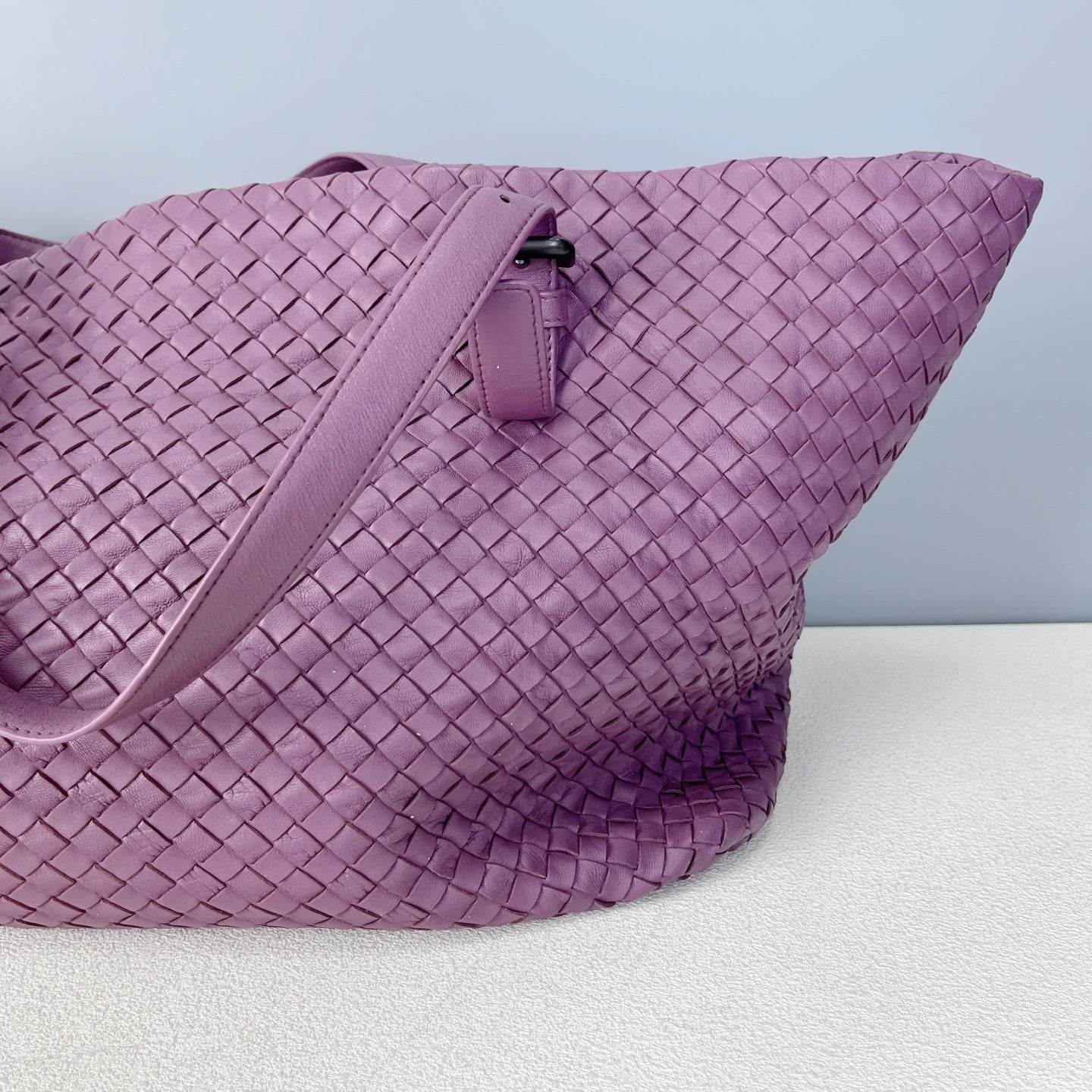 Bottega Veneta Leather Purple Tote 608810V1OW15311