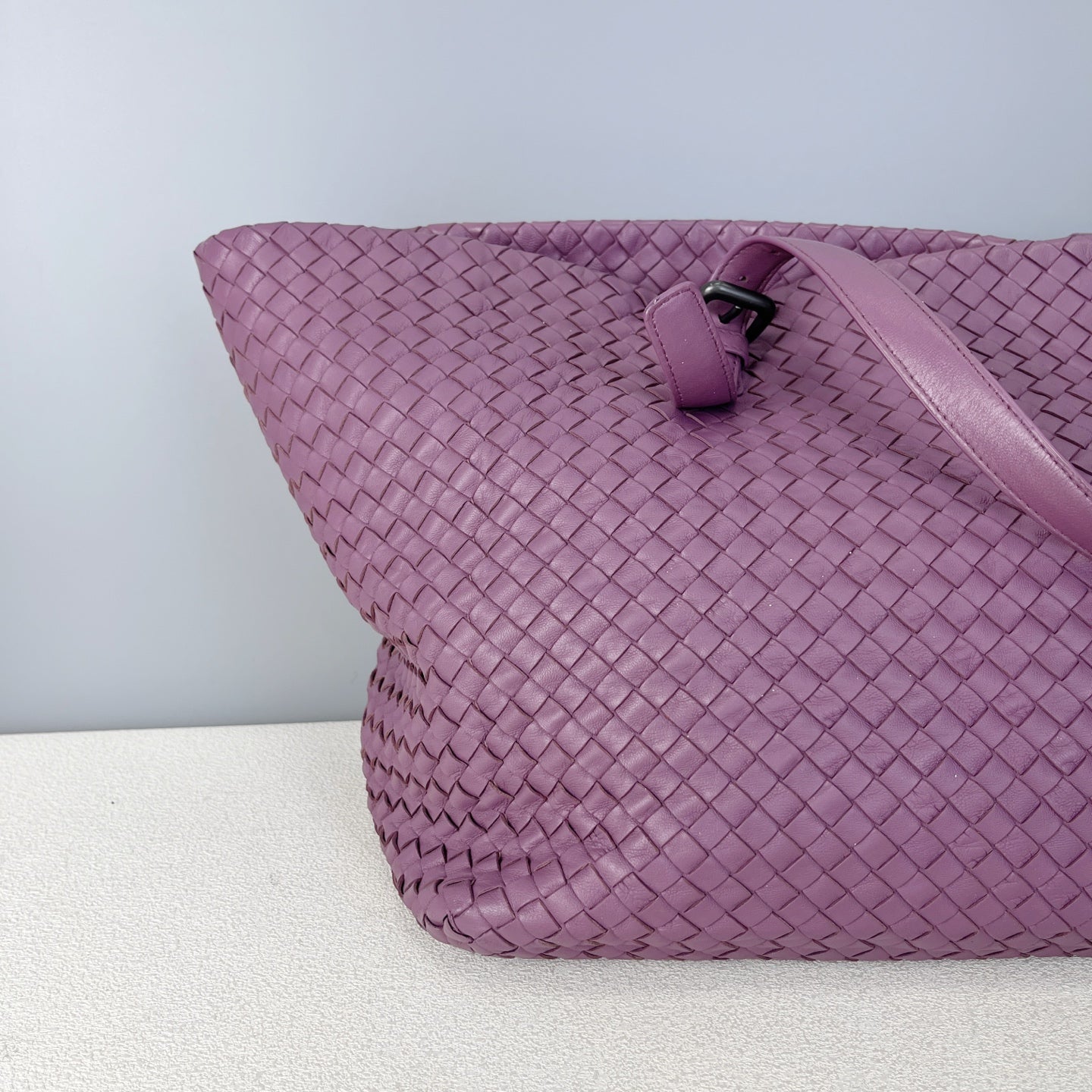 Bottega Veneta Leather Purple Tote 608810V1OW15311