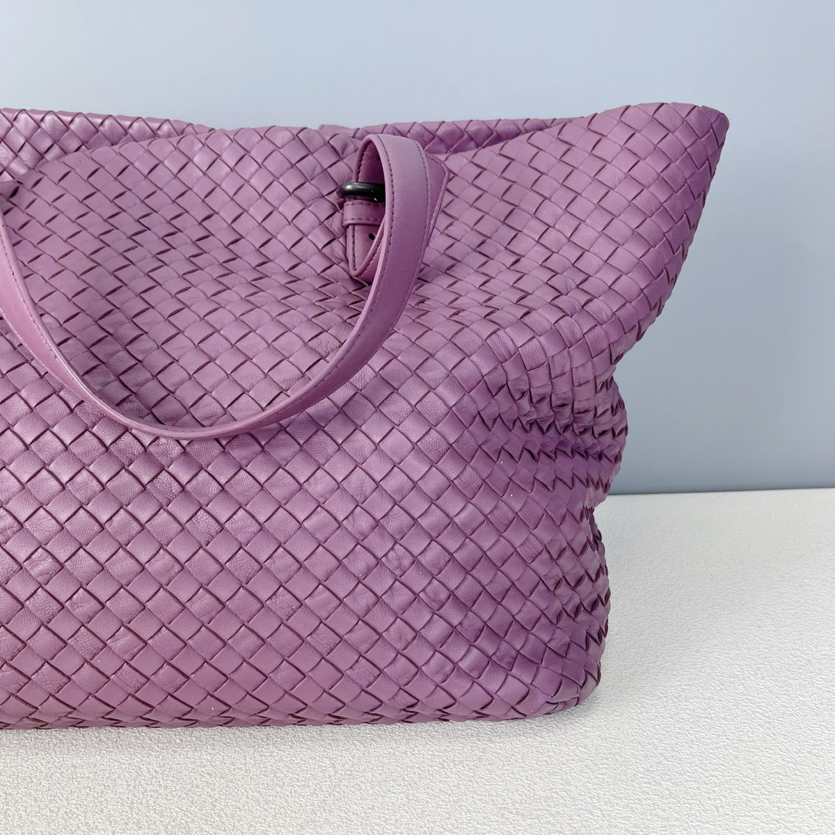 Bottega Veneta Leather Purple Tote 608810V1OW15311